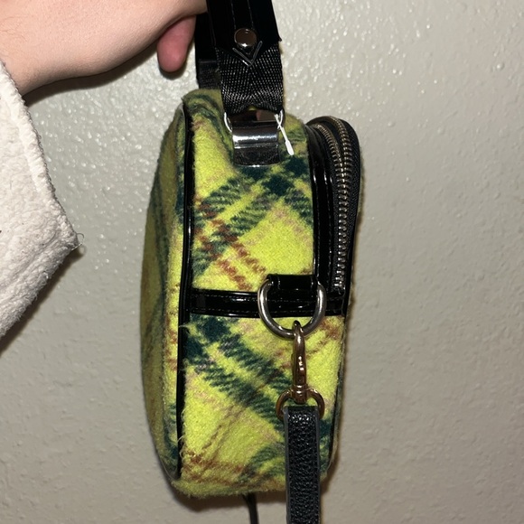 Teddy Fresh Mini Backpack Crossbody Plaid Yellow - Picture 3 of 11
